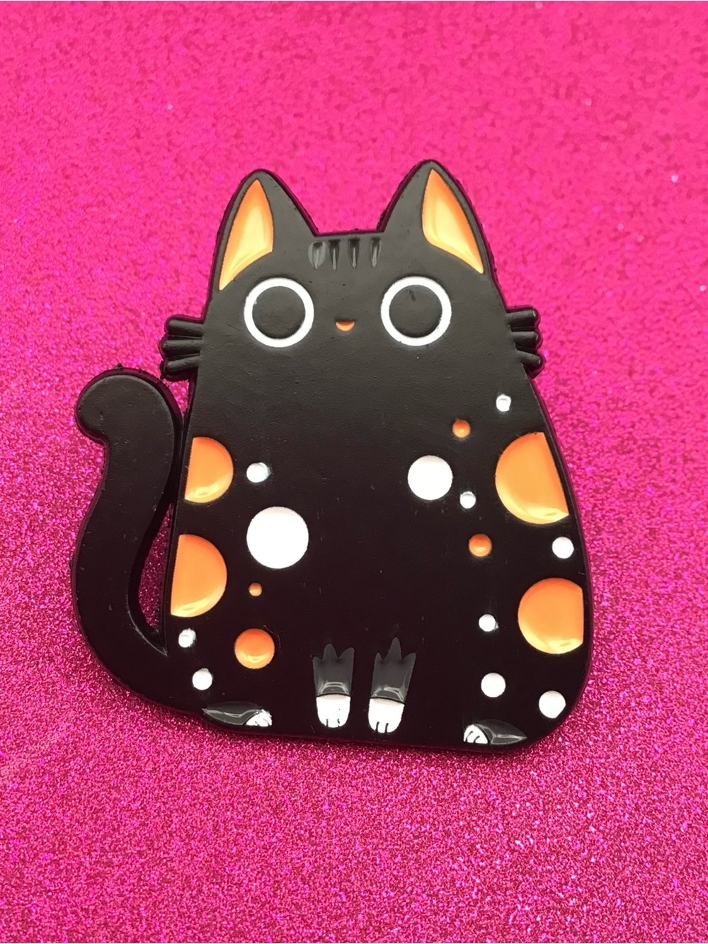 Dot Cat Enamel Pin